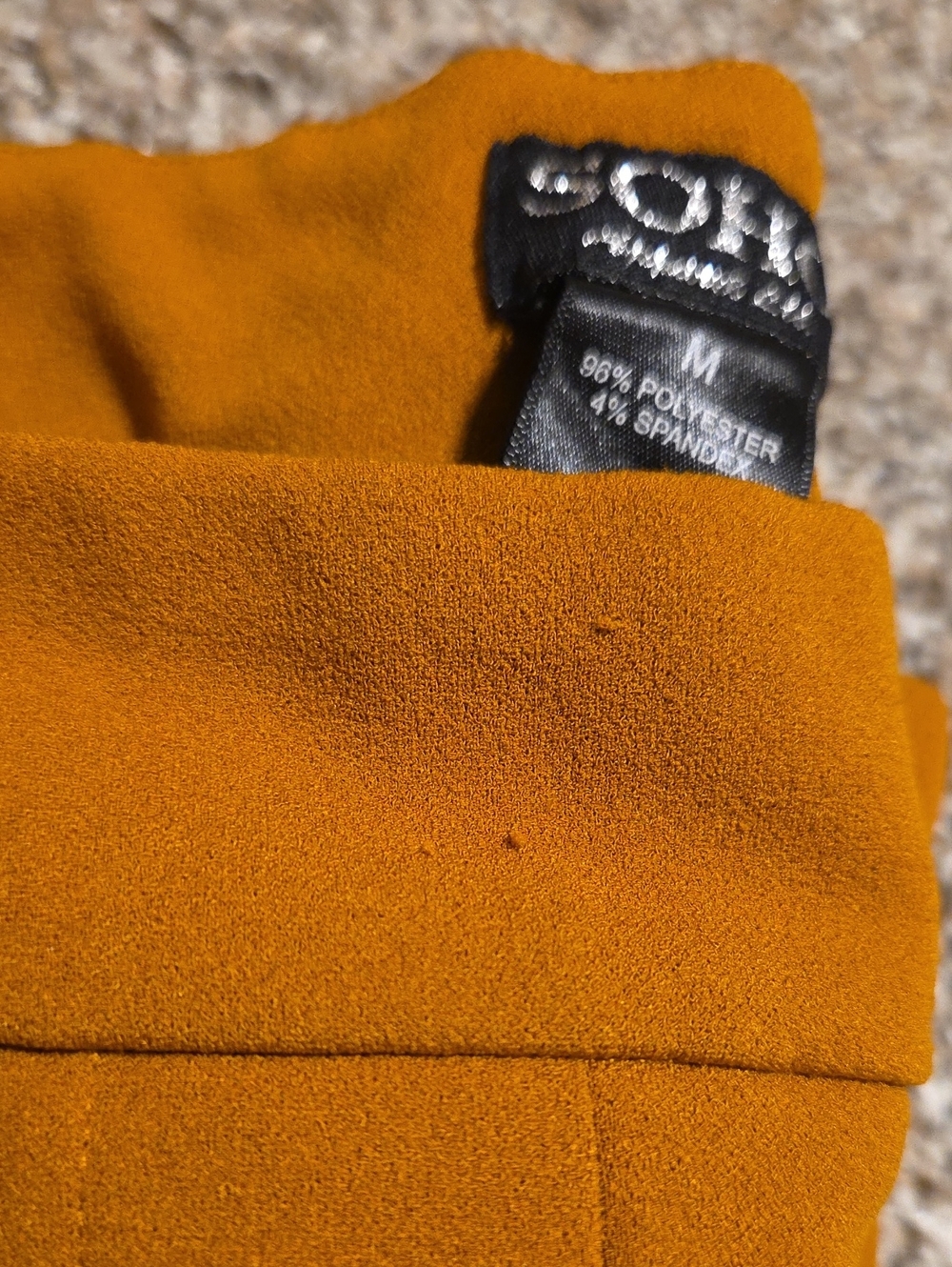 Soho Apparel Mustard Pull On Straifht Leg Pant - Picture 7 of 7